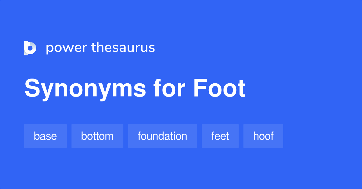 foot synonym