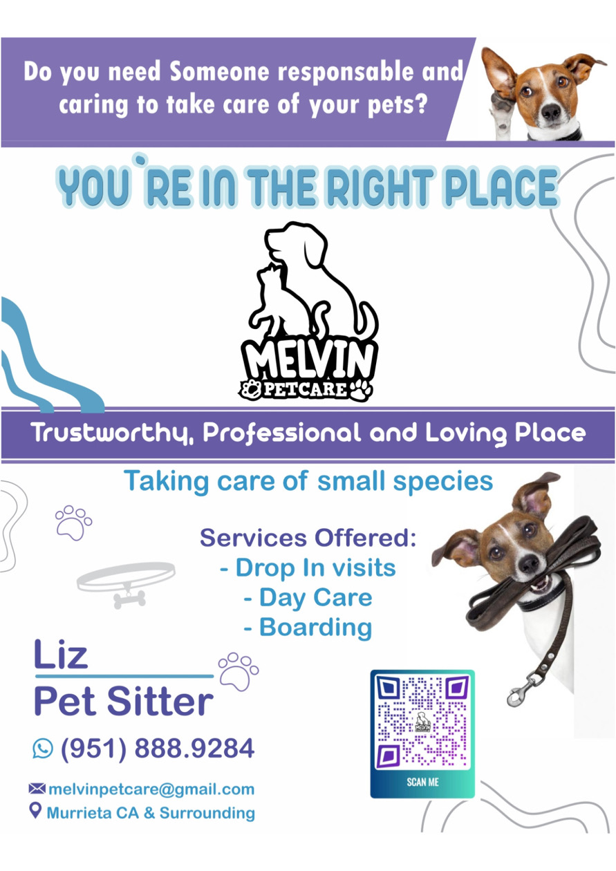 pet sitter lake elsinore