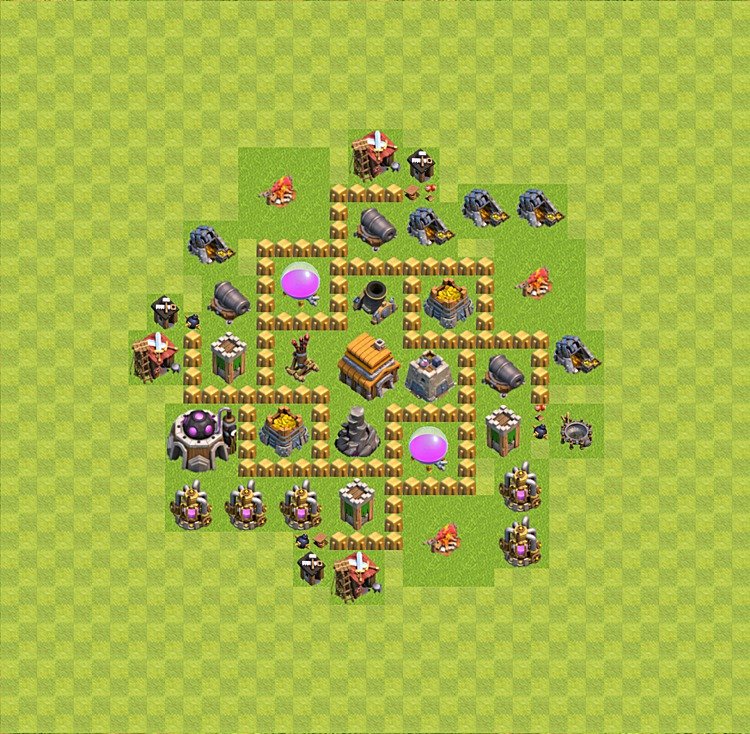 coc rathaus lvl 5 base