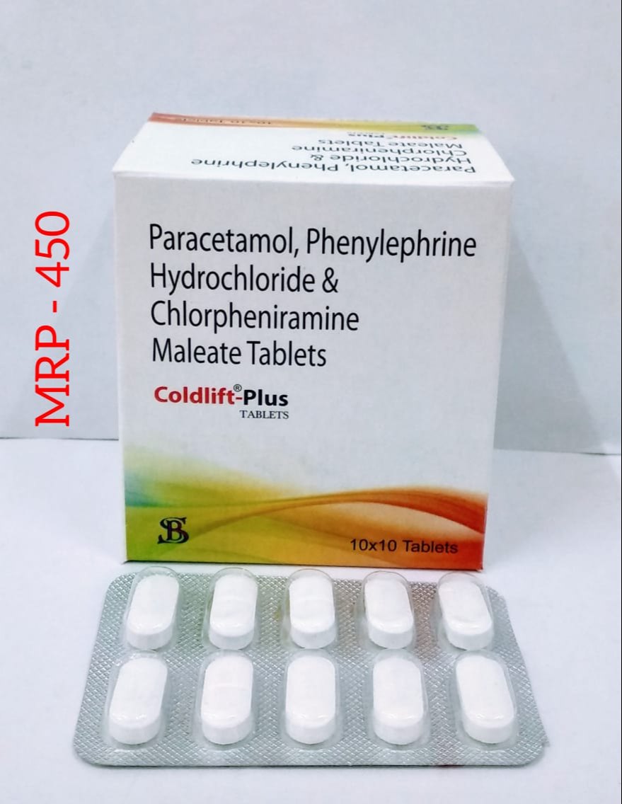 cetirizine hcl phenylephrine hcl & paracetamol tablets