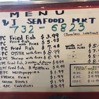 jj seafood market menu