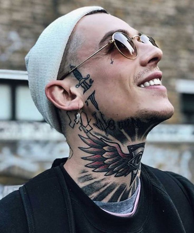 mens neck tattoos ideas