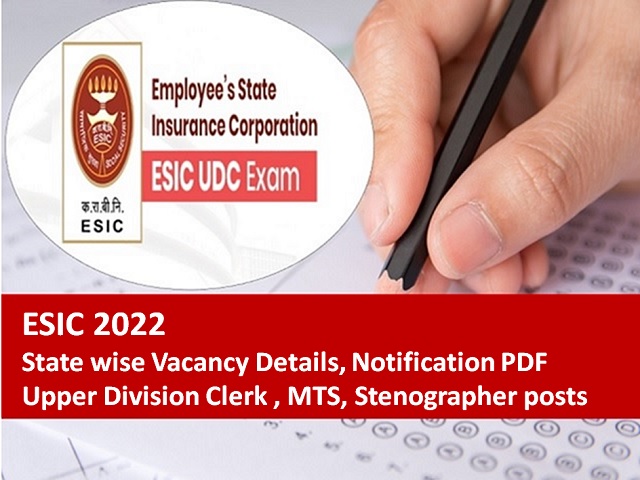 esic udc notification 2021 pdf