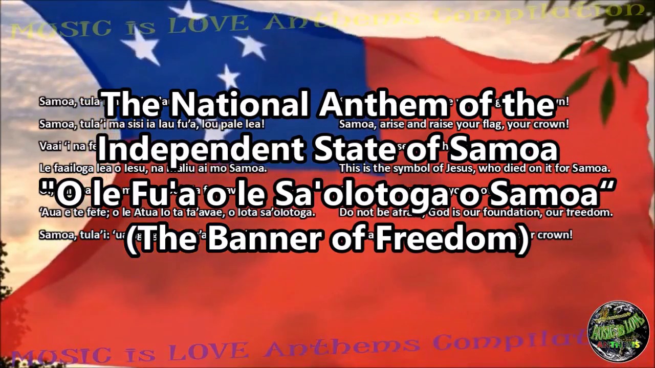 samoan national anthem lyrics