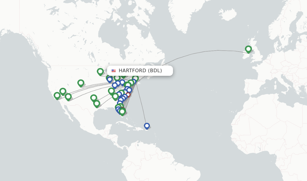 hartford to san juan non stop flights