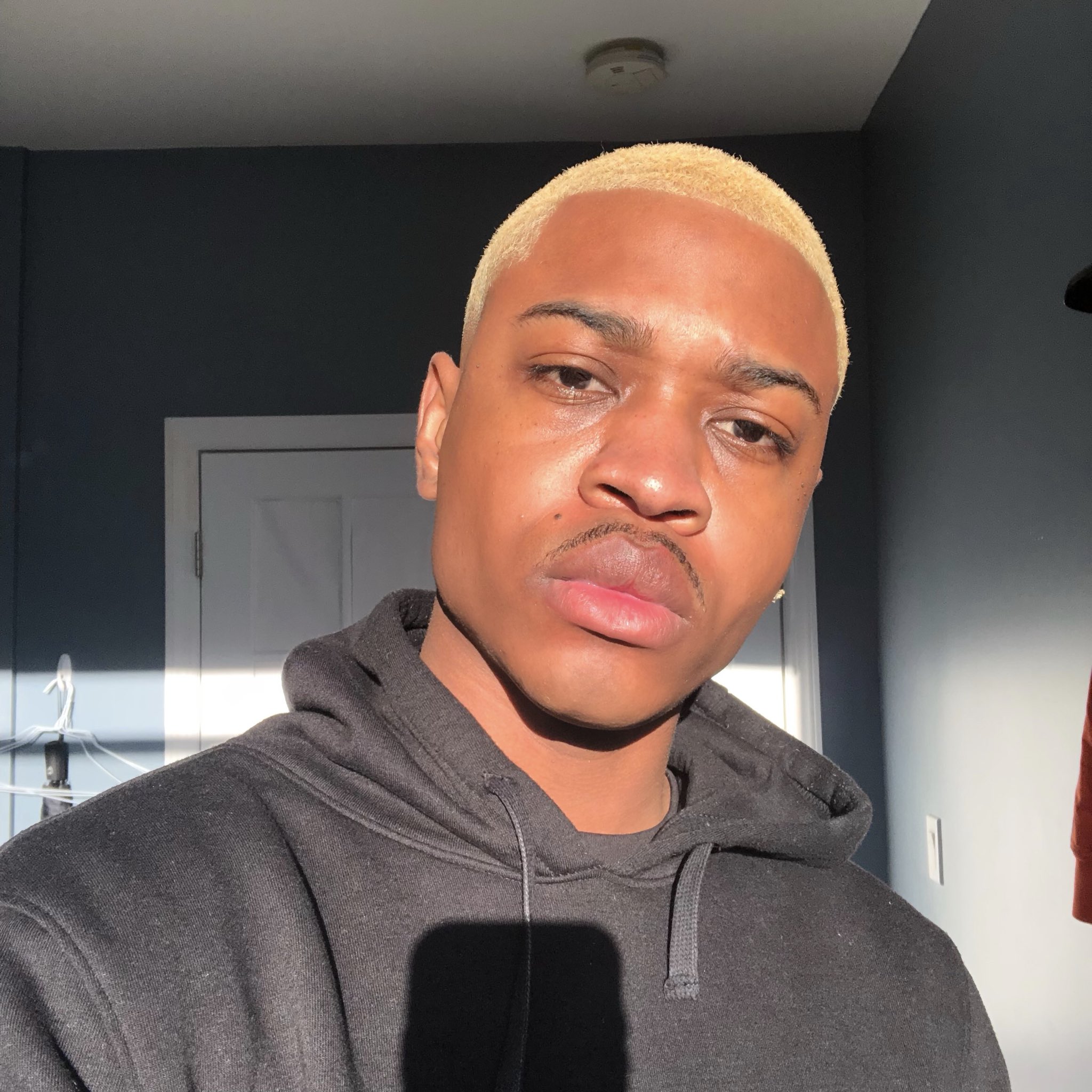 black guy blonde hair