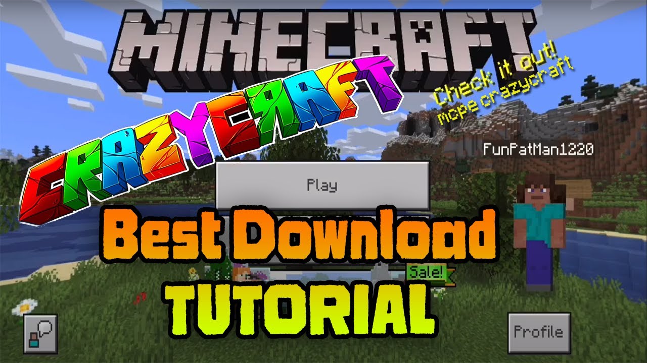 how to install crazy craft on minecraft pe