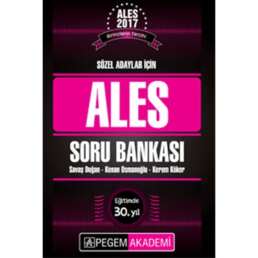 ales 2017 soru bankası