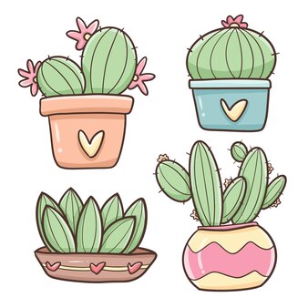 dibujos de cactus bonitos