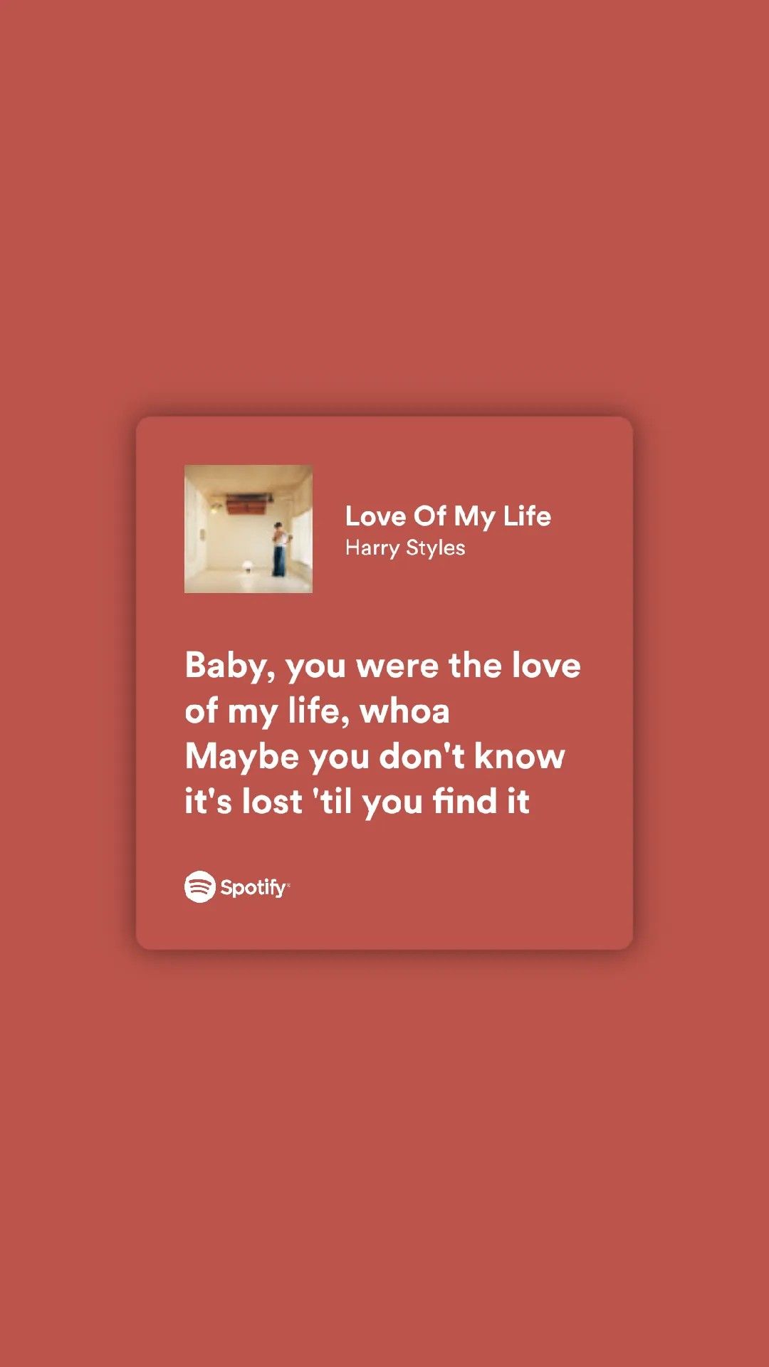 love of my life harry styles letra español