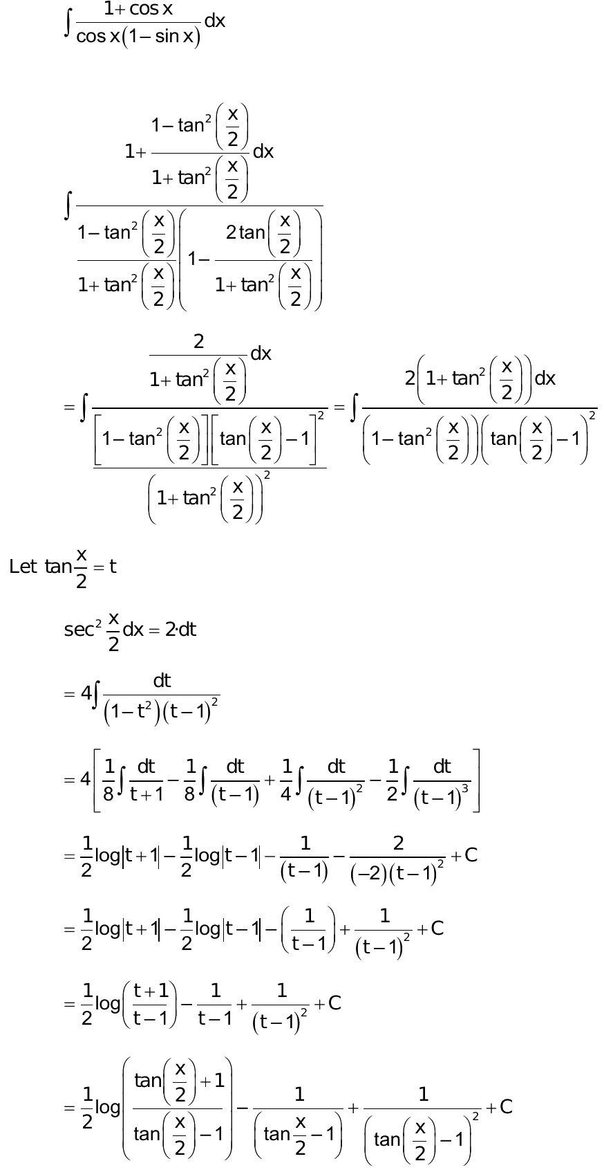 what is 1/cosx