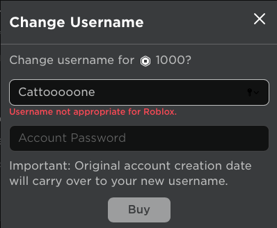 how to change your username on roblox