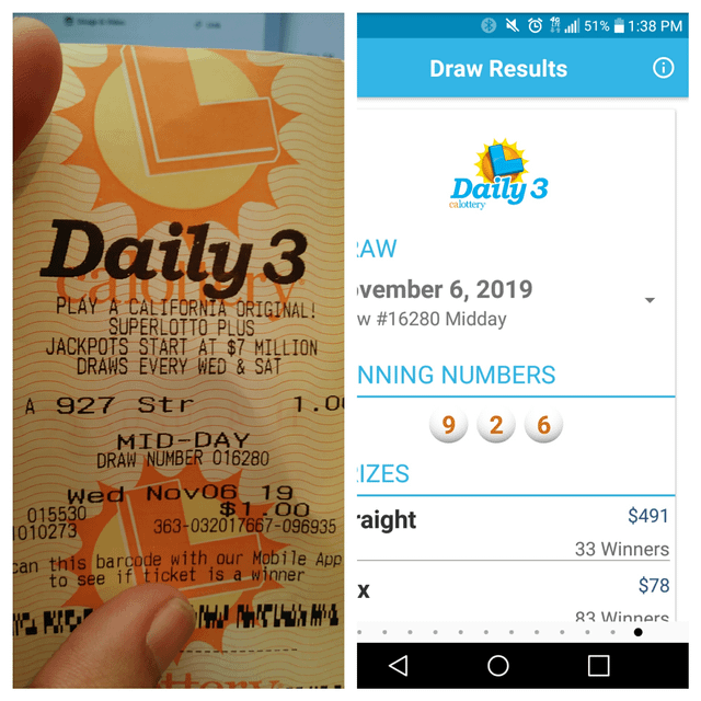 california daily 3 lottery