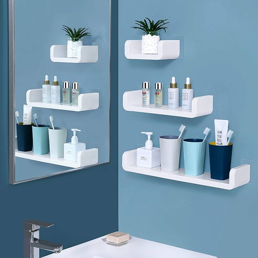 adhesive wall shelf