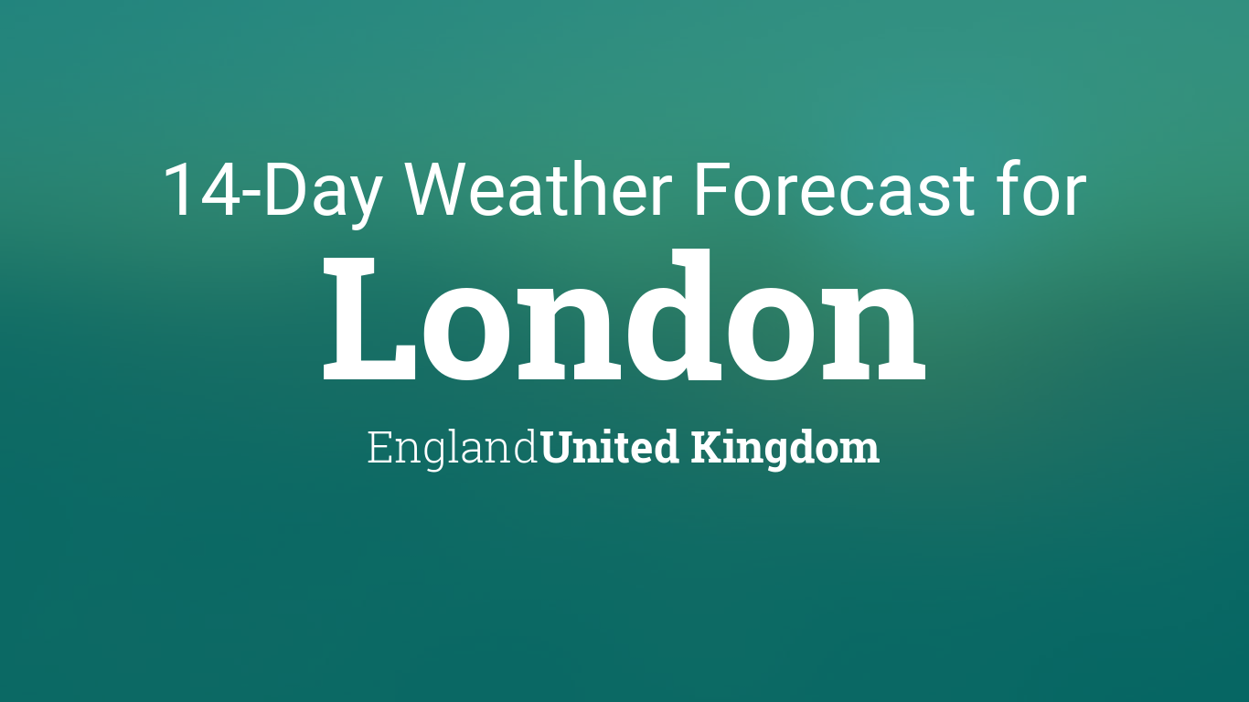 14 days weather in london