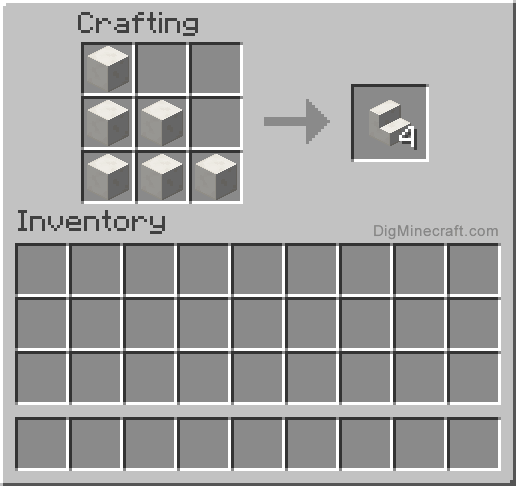how to make stairs in minecraft