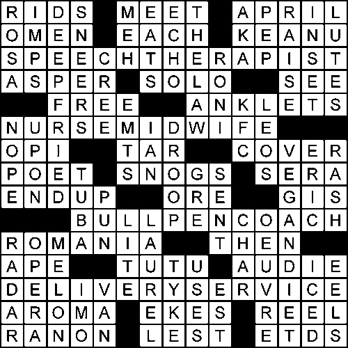 audition tape crossword clue
