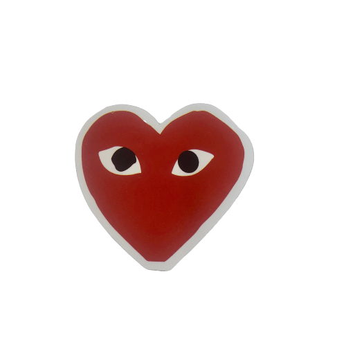 red heart with eyes brand