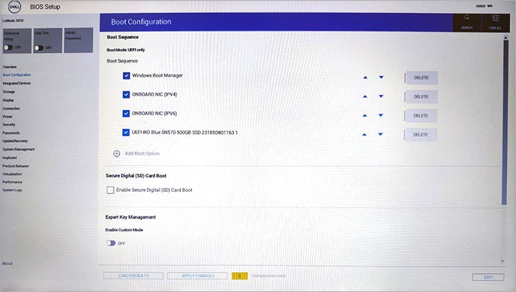 dell secure boot