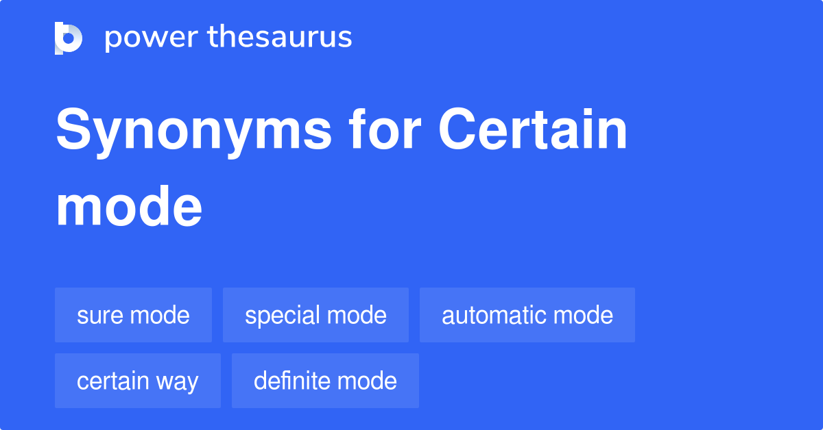 certain thesaurus