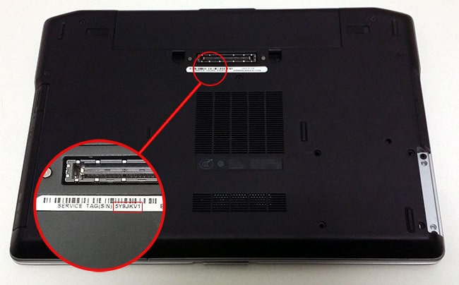 dell service tag check model