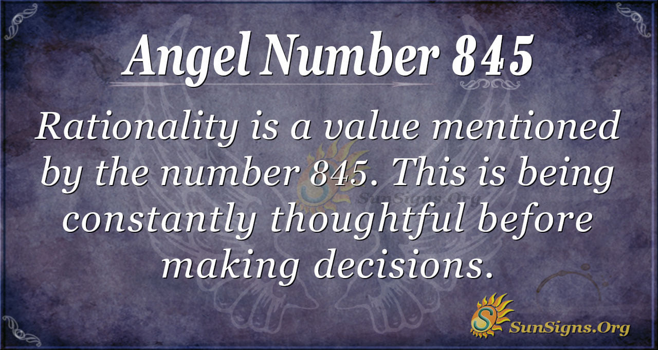 845 angel number