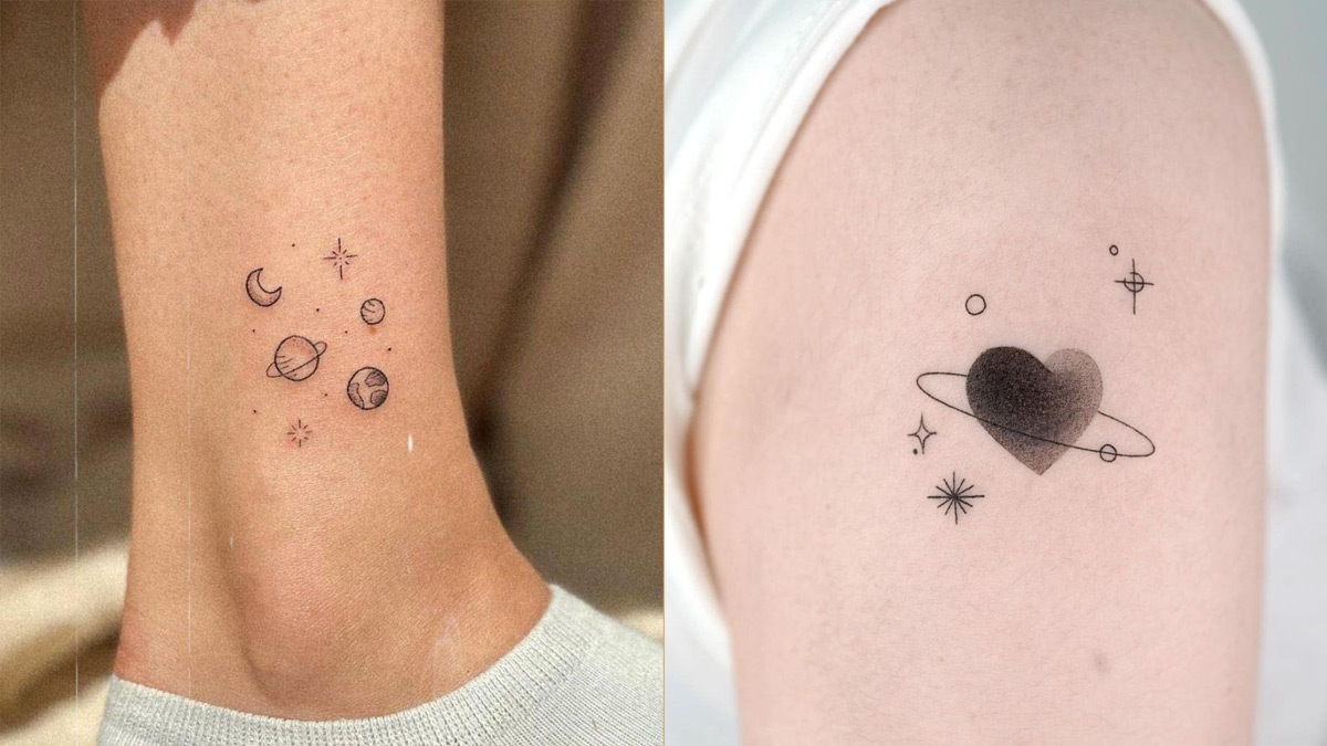 simple planet tattoos