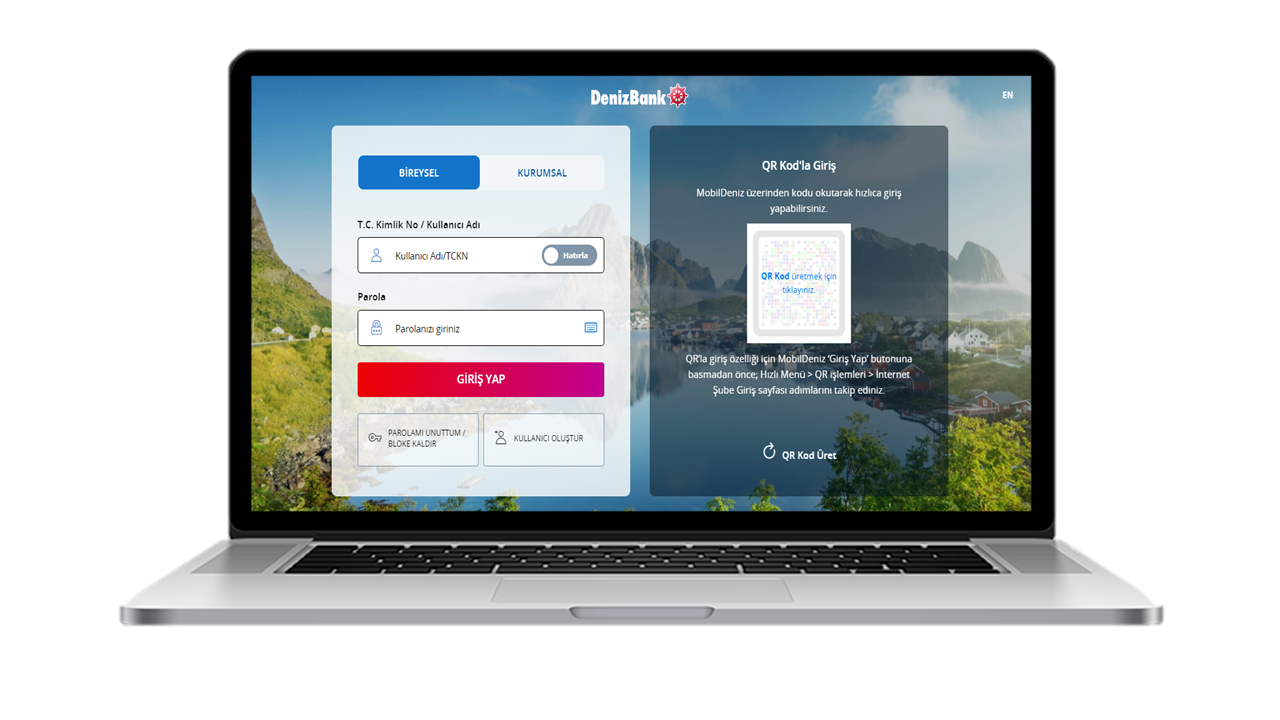 denizbank internet