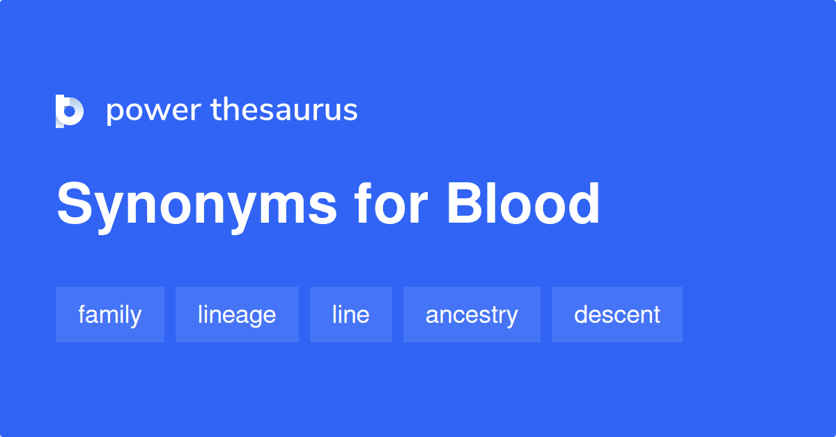 blood thesaurus