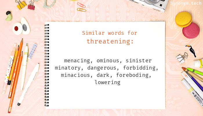 synonyms for threatened