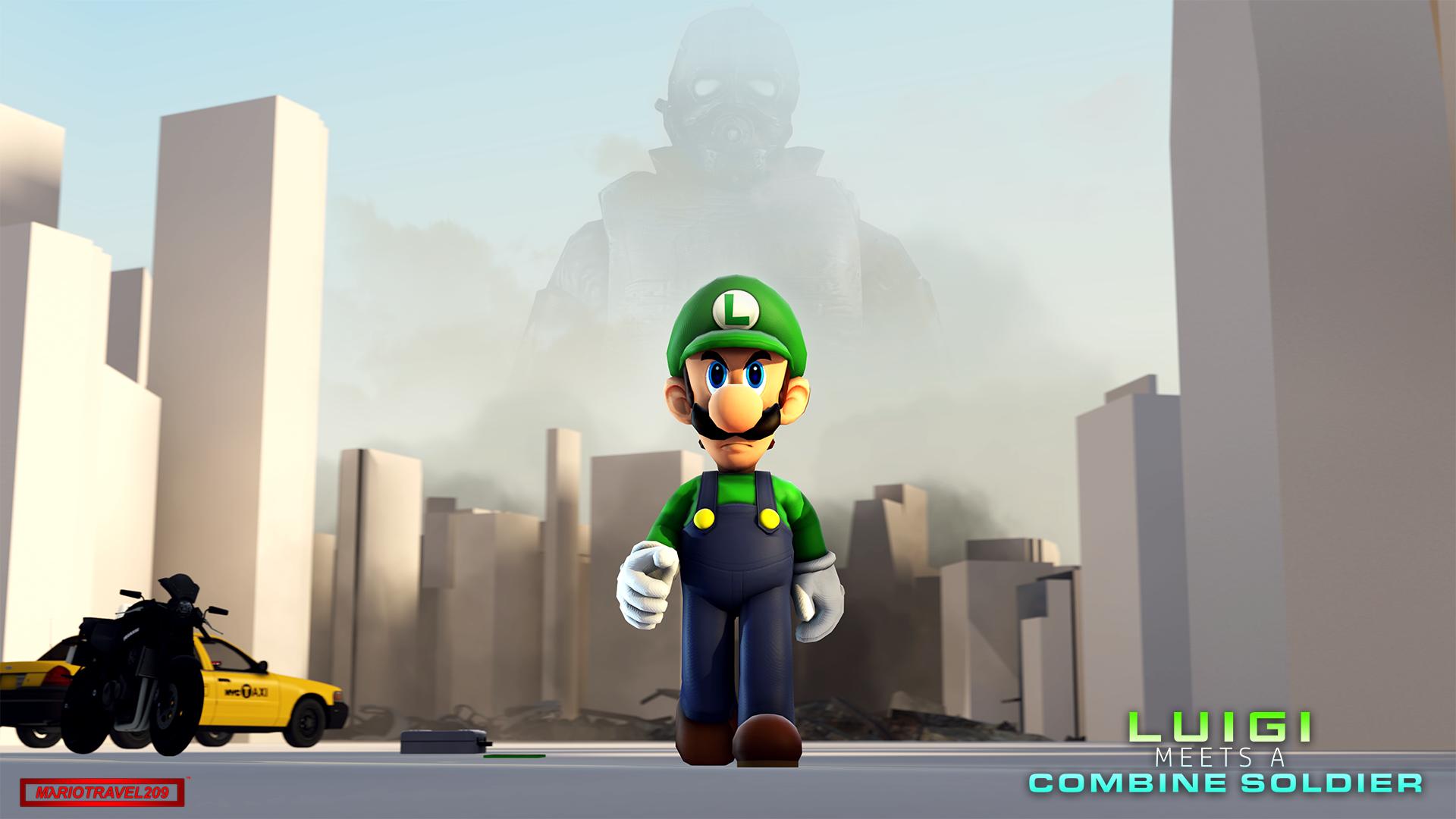 luigi meets a combine elite