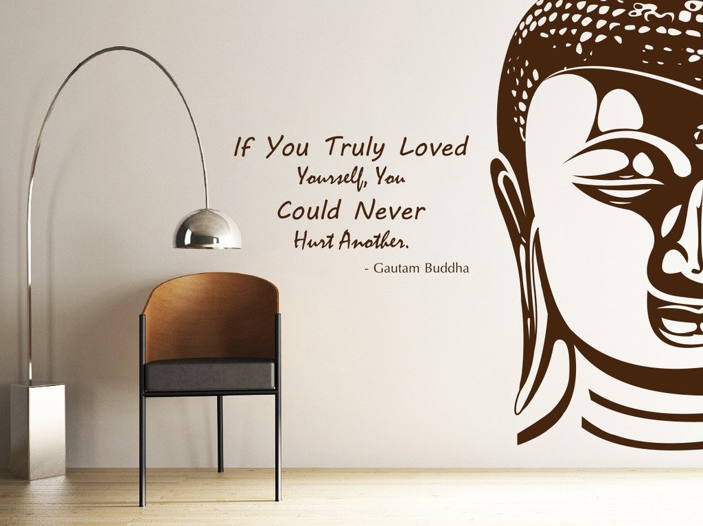buddha wall art stickers