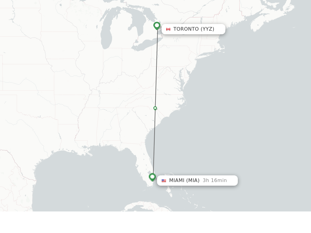 flights toronto to miami air canada