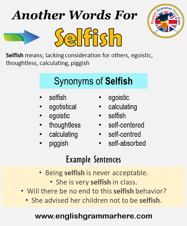 selfish antonym