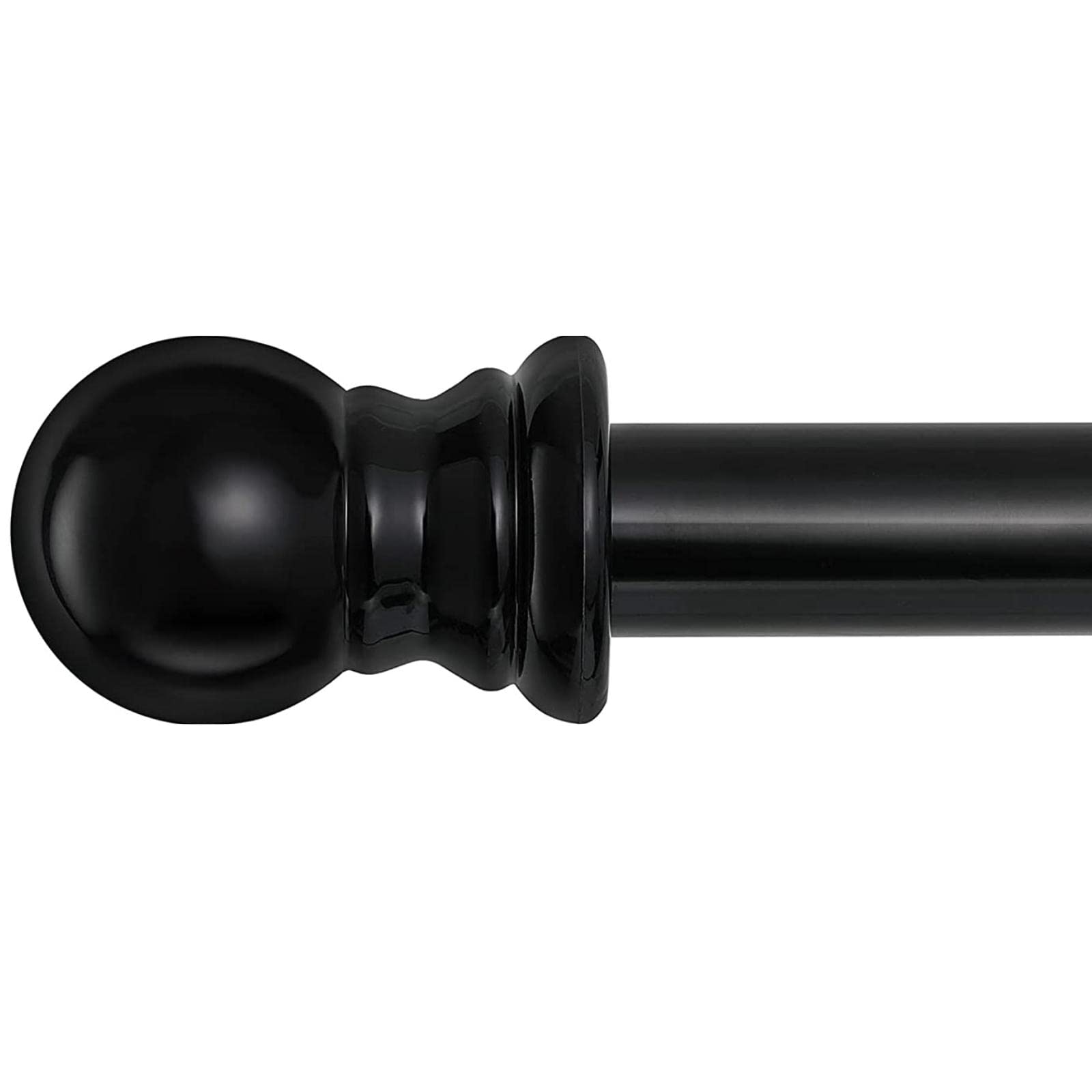 black curtain rod