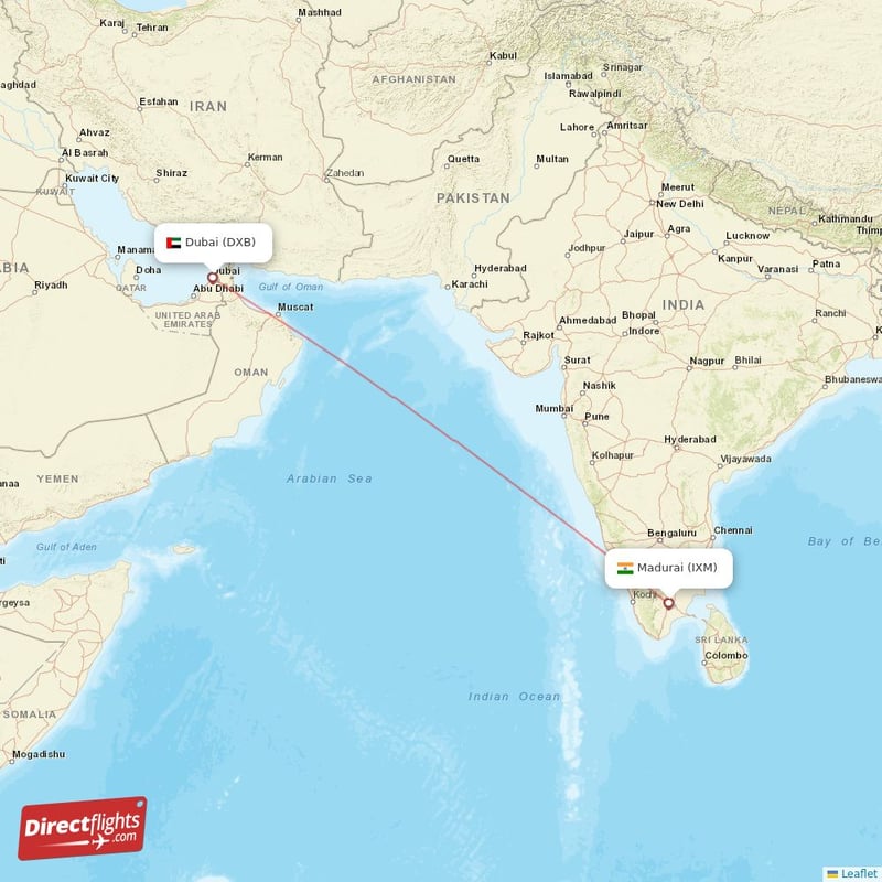 how many hours from india to dubai by flight