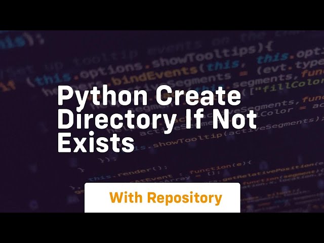 python mkdir if not exists