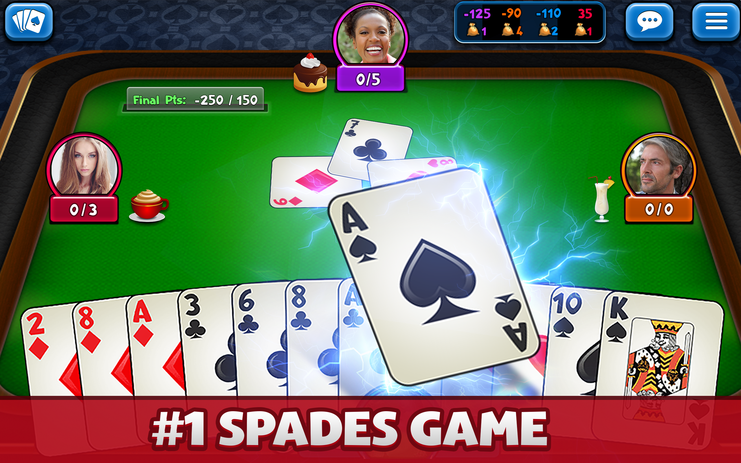 spades plus game