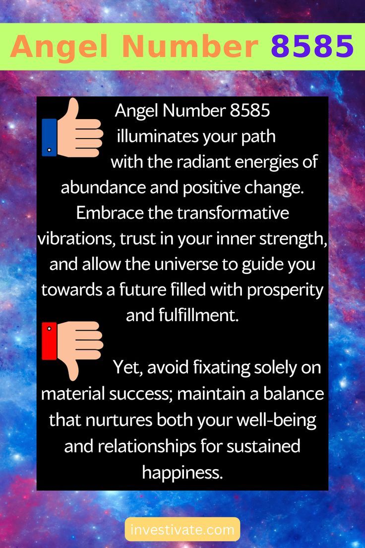 8585 angel number meaning