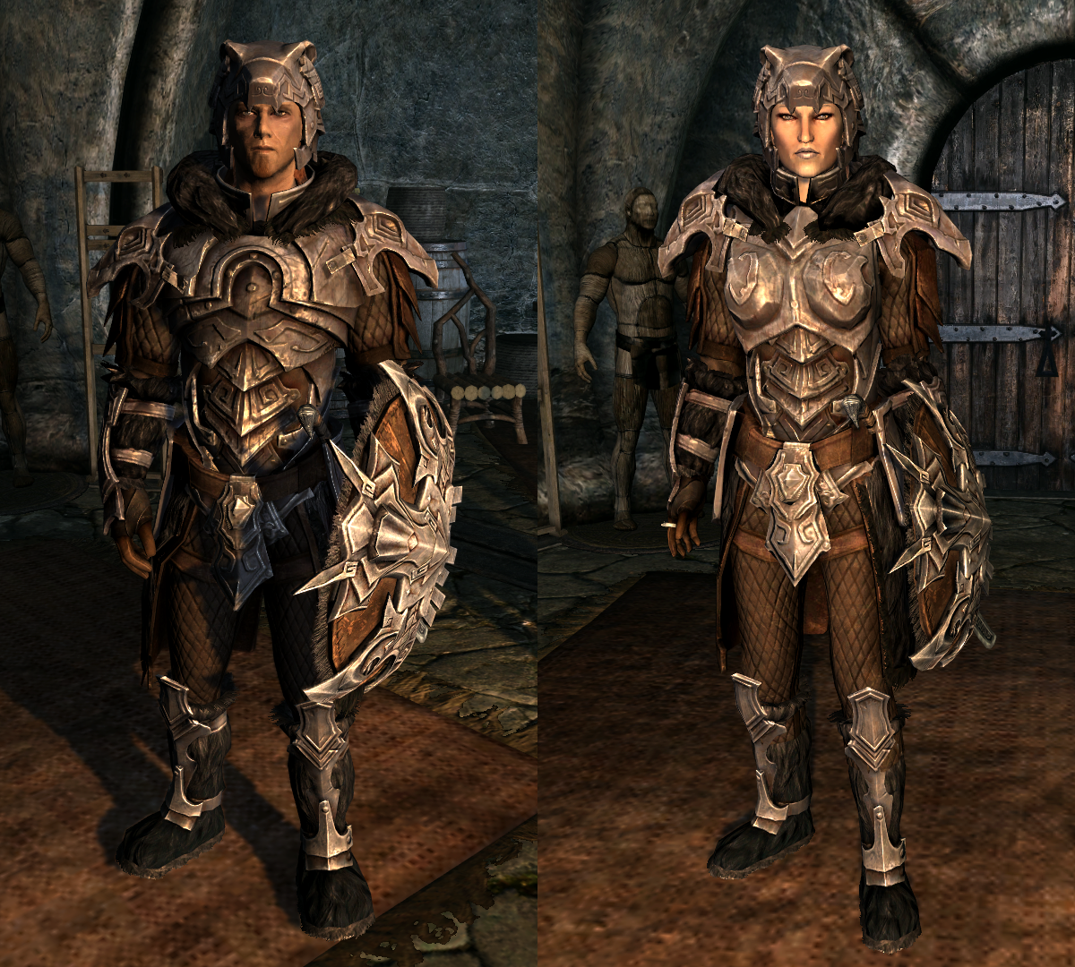 nordic carved armor