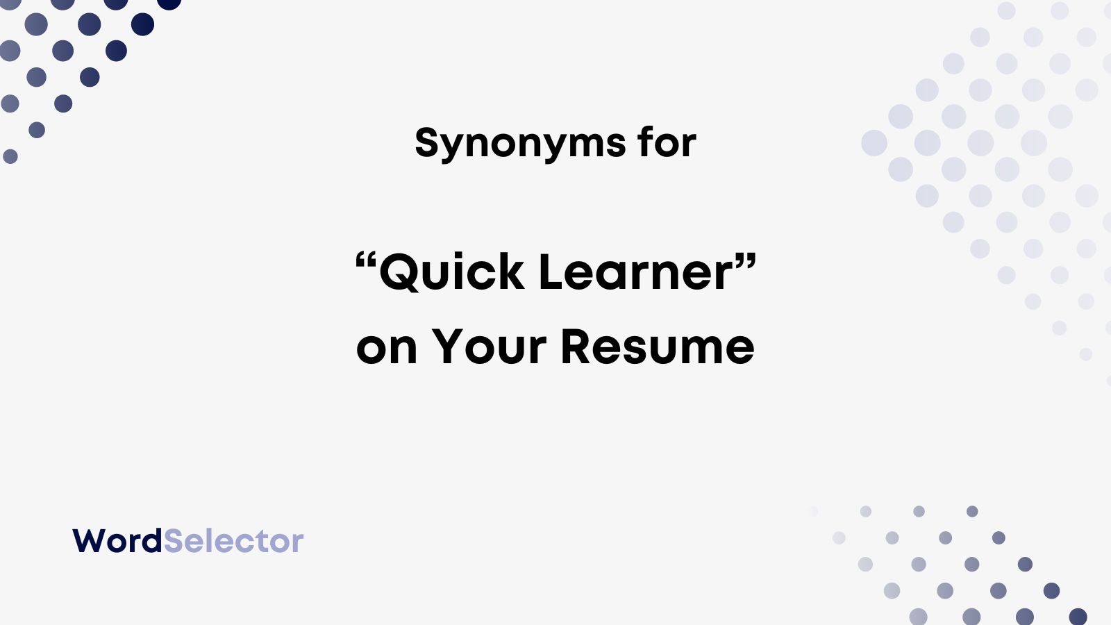 quick learner synonym