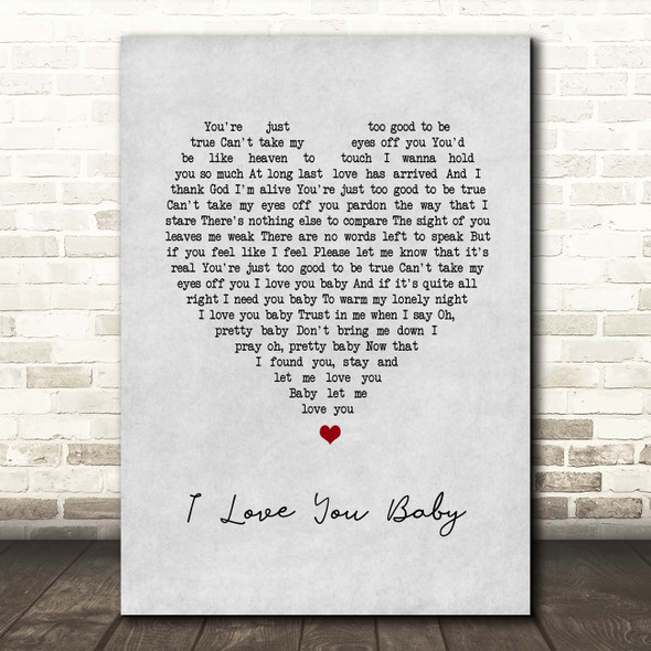 i love you baby lyrics