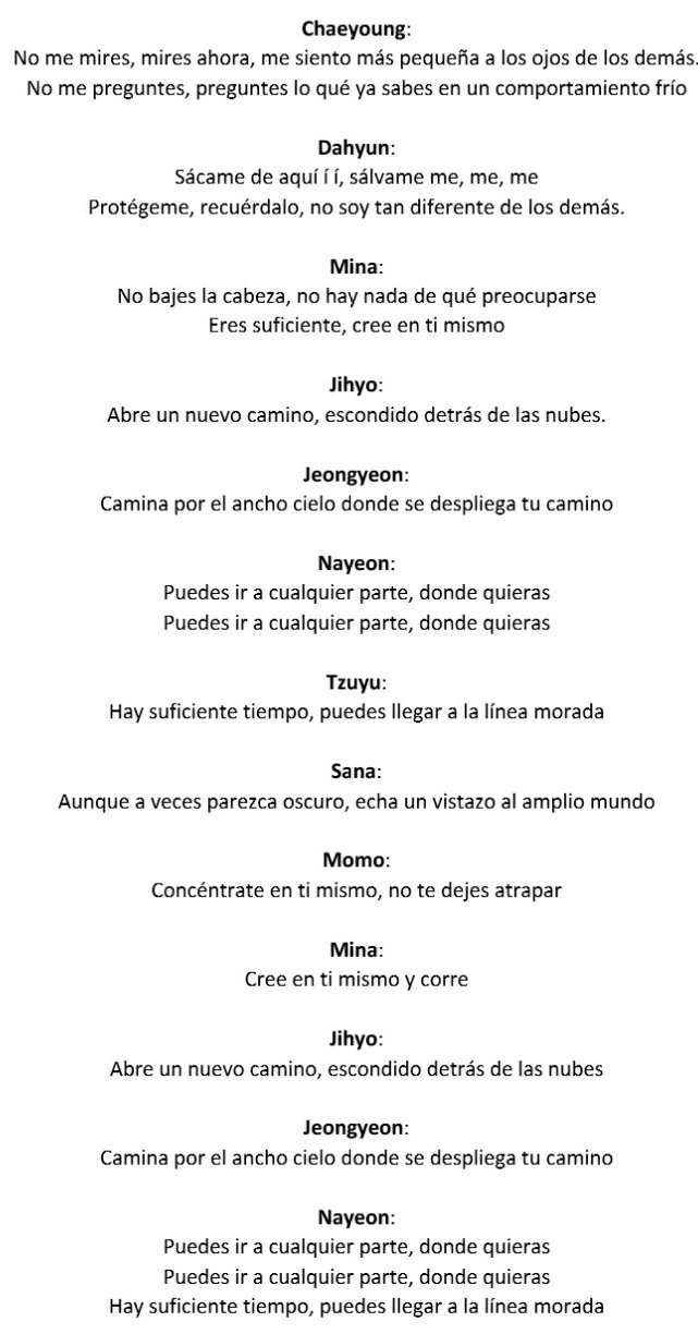 pop nayeon letra español