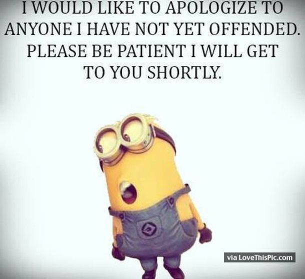 attitude funny minion quotes