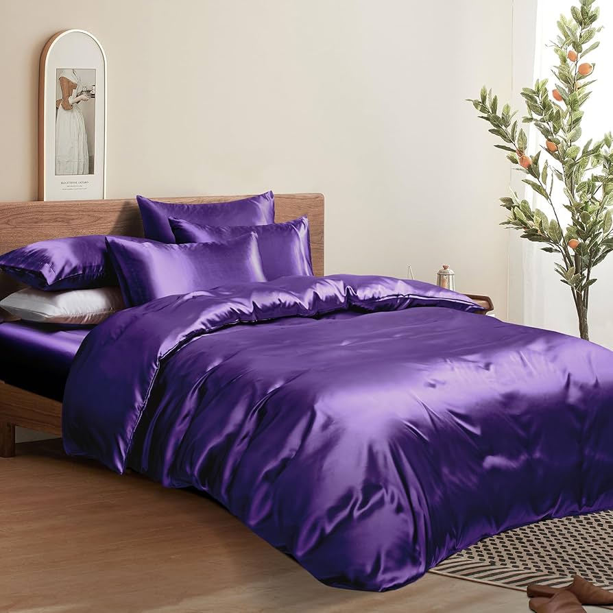 dark purple duvet cover king