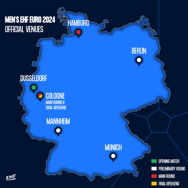 euro 24 stadiums map