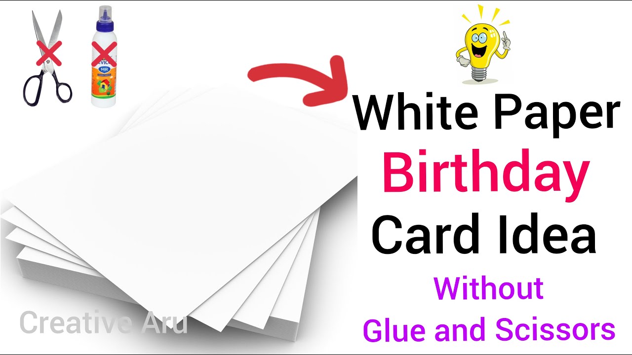 white paper greeting card