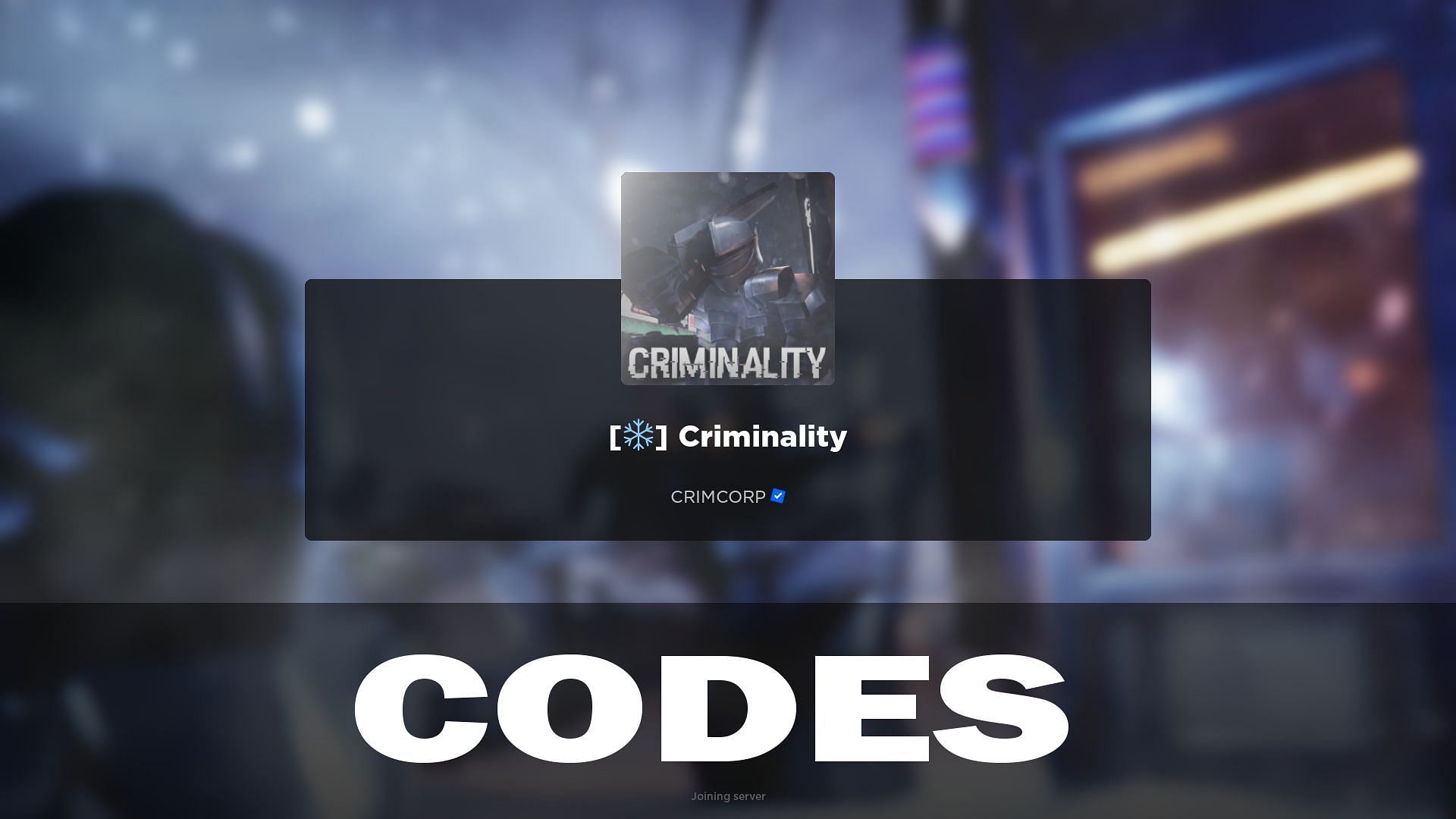 criminality codes