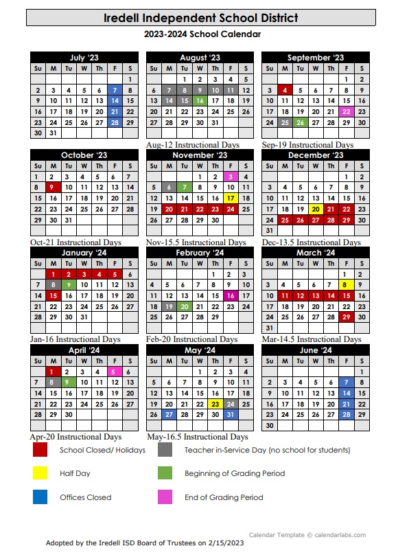 cabarrus county school calendar 2023-24
