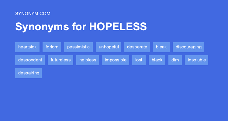 synonym for hopelessness